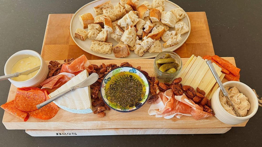 New Year’s Eve at Home: Bread & Butter Board with Savory Nuts